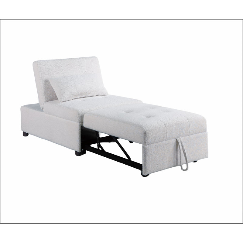 Canapé-lit contemporain en tissu Sherpa