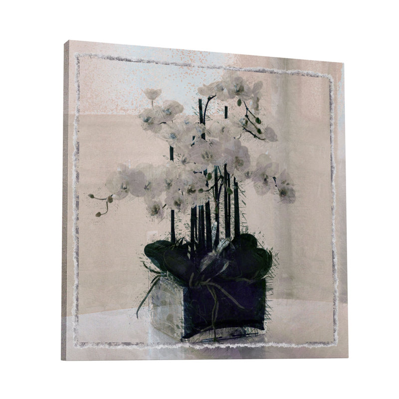 "Abdouallah Floral", ensemble de 1 reproduction sur toile tendue sur toile, H 12 po x l 12 po x P 1,5 po