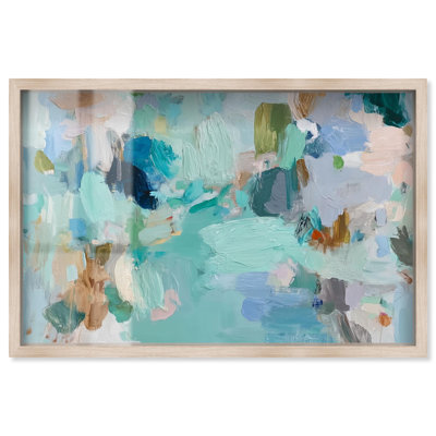 «Layers of Feeling II Shadowbox Print Green Abstract Art» par Art Remedy