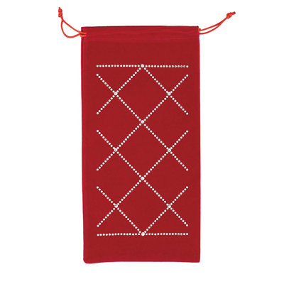 Sparkles Home "Atlas" Rhinestone Wine Bag | Velvet Wine Bottle Bag with Dazzling Glass Rhinestones