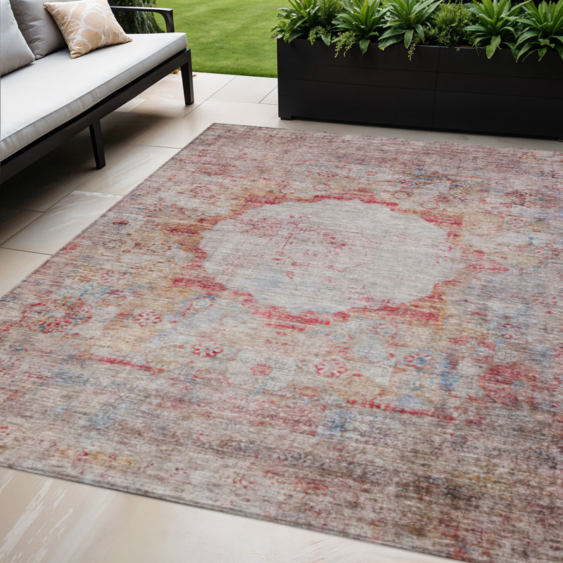 Tapis oriental lavable intérieur gris 5 pi x 8 pi