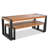 3 Pieces Patio Dining Set (Acacia Wood)
