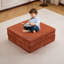 Canapé à compression Mahjong, canapé-lit convertible au sol, canapé modulaire modulaire désossé DIY, aucun assemblage requis, tissu polaire circulaire, 1 repose-pieds, orange-1920757811