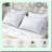 Luxury Goose Down Pillows - Queen Size Set of 2, Medium Firm 600TC Cotton Cover Hotel Collection Bed Pillows - Polyester Wrapped White - 20"