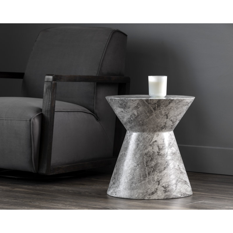 Table de bout Zayani - aspect marbre