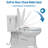 Multifunctional Non-Electric Bidet Toilet Seat, Dual Nozzle, Self-Cleaning, Soft Close Lid, Ambient Water, Elongated
