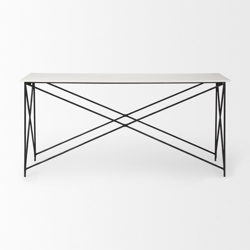 Lorlei 59'' W Marble Console Table