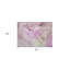 Tapis intérieur antidérapant lavable abstrait 2 pi x 3 pi rose