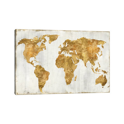 The World In Gold by Russell Brennan - Painting on Canvas