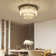 Amabilia 9 - Light Glass Dimmable Tiered Chandelier