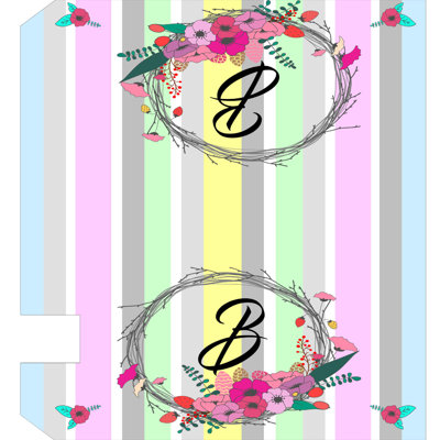 Housse pour boîte aux lettres monogramme personnalisable