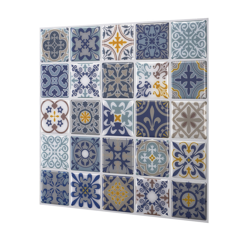 Carreau de mosaïque auto-adhésif en PVC l 10 po x L 10 po