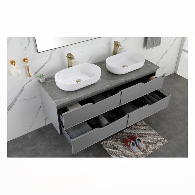Oval 24"x14" Above Bathroom Vessel Sink, White