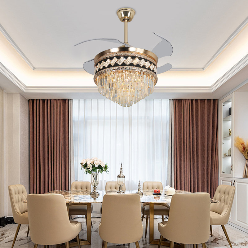 Ventilateur de plafond de 42 po avec lumière et télécommande pour le salon, la chambre à coucher et la salle à manger