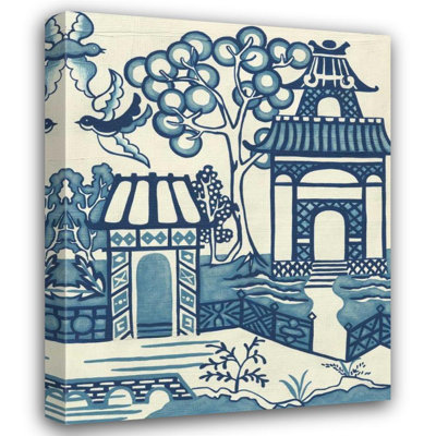 «Red Barrel Studio® Zarris, Chariklia», reproduction d'art sur toile tendue: Willow Landscape II