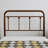 August Grove® Metal Twin Size Headboard, Adjustable Height, Farmhouse Victorian Style, Steel Headboard Only For Bedroom, Easy Assembly, Brown-2010374291-2010374289