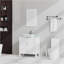 Meuble-lavabo de salle de bain avec lavabo et miroir-962907507