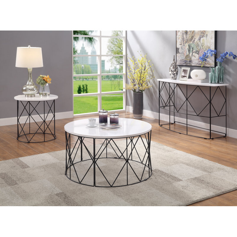 Single Coffee Table, White
