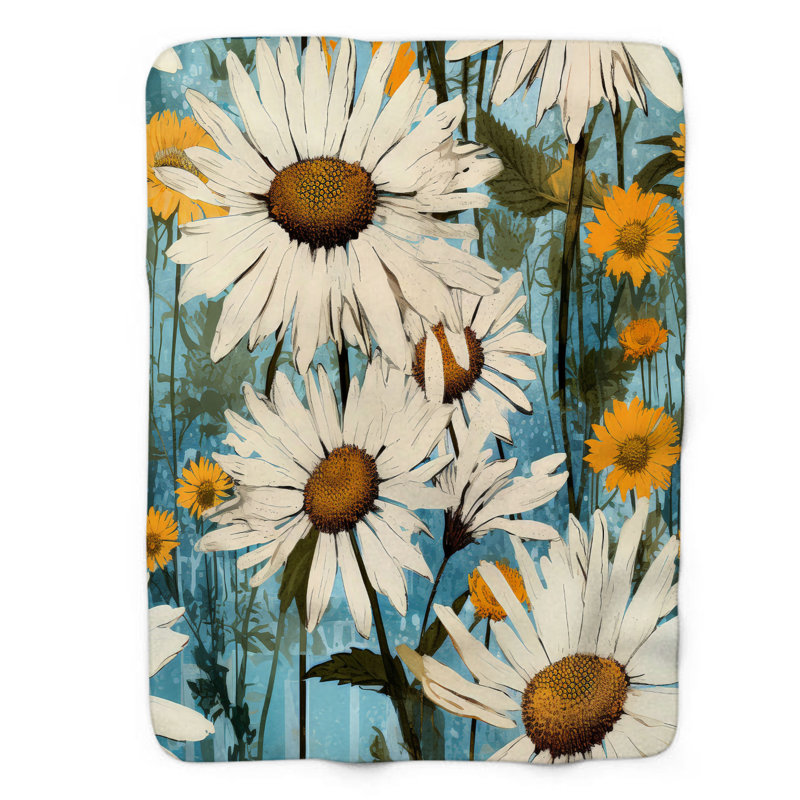 Jeté Daisy Bouquet Blend - 1 pièce, L 60 po x L 80 po
