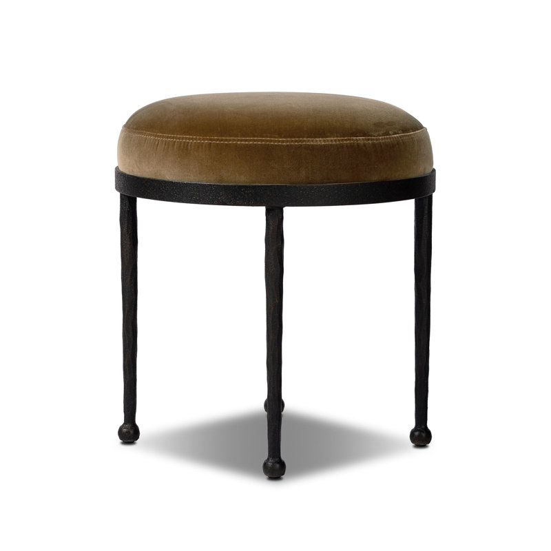 Corinne Accent Stool, Surrey Ochre Cotton Blend