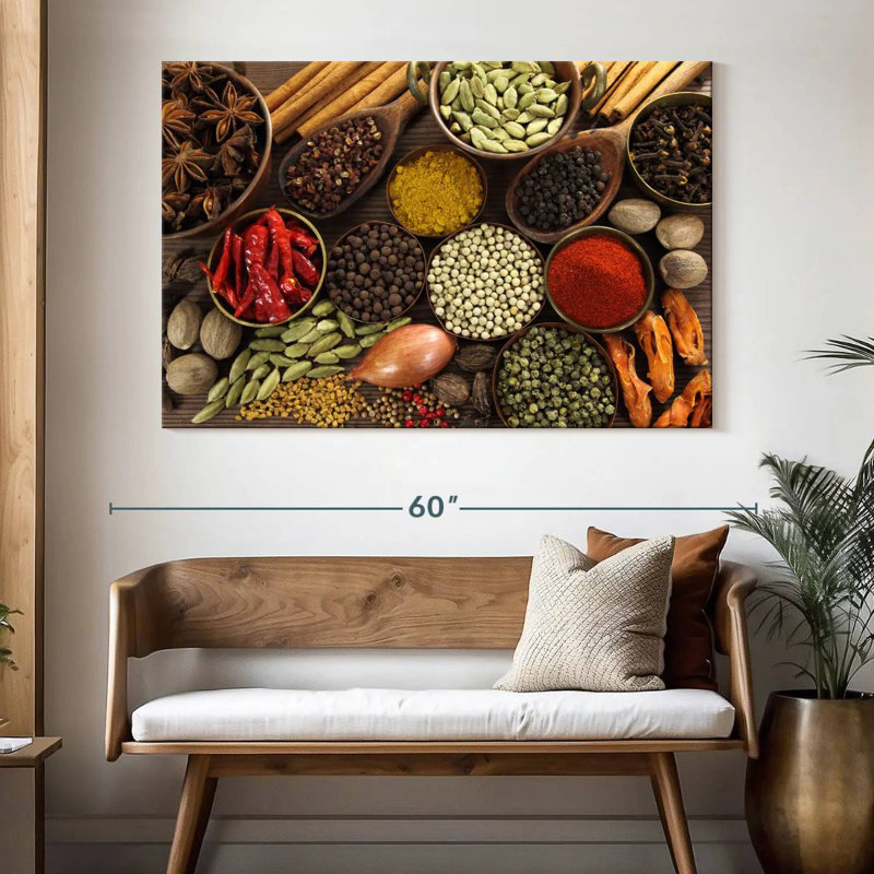 Yarlin Natural Spices, 34" H x 51" W