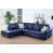Purple Blue Faux Leather