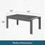 Ensemble de conversation de patio en aluminium 4 pièces