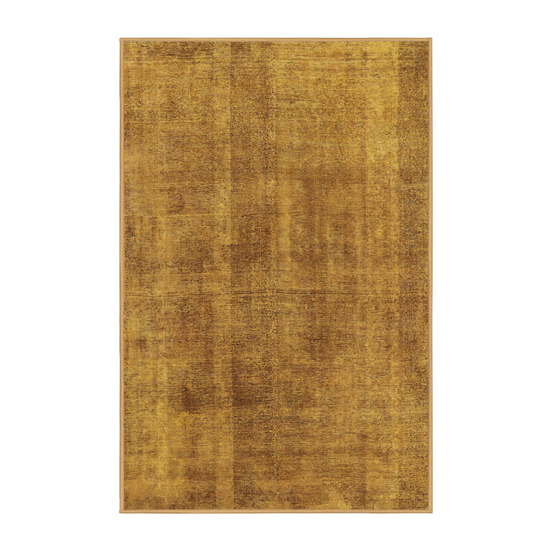 Tapis jaune / gris Rexley, Rectangle 2 pi x 3 pi