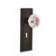 Meadows Plate with Decorative Keyhole and White Rose Porcelain Door Knob-1799557264-1796091650