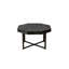 Table basse rétro en bois à motif patchwork octogonal avec pieds croisés en métal, pour un décor campagnard et une utilisation efficace de l'espace.-1186610916