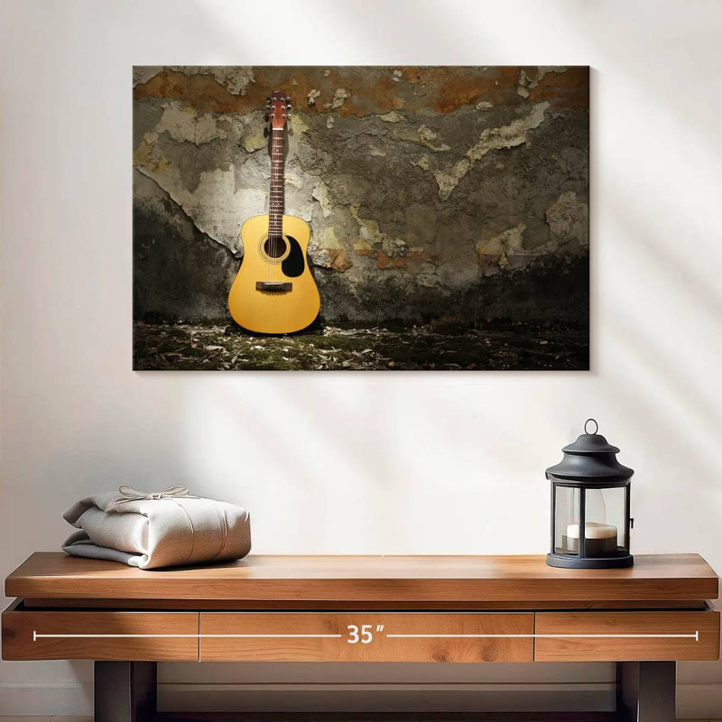 Guitare acoustique Abarca Grunge, H 16 po x l 24 po