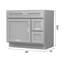 Base de meuble-lavabo simple 36 po seulement-92410330