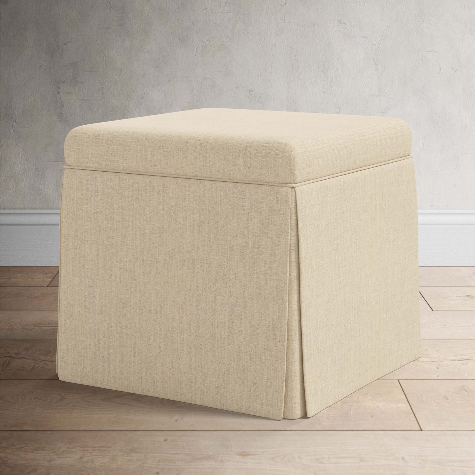 Bash 20" Ottoman, Classic Linen Linen