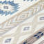 Tapis ivoire / bleu en polyester tissé à la machine Mentzer Southwestern-1577968112