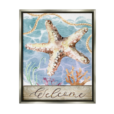 «Aquatic Beach Welcome Starfish Floater», art mural par ND Art