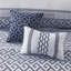 7 Piece Jacquard Comforter Set Navy