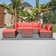 Eudy Wicker 4 - Person Modular Patio Conversation Sets with Cushions