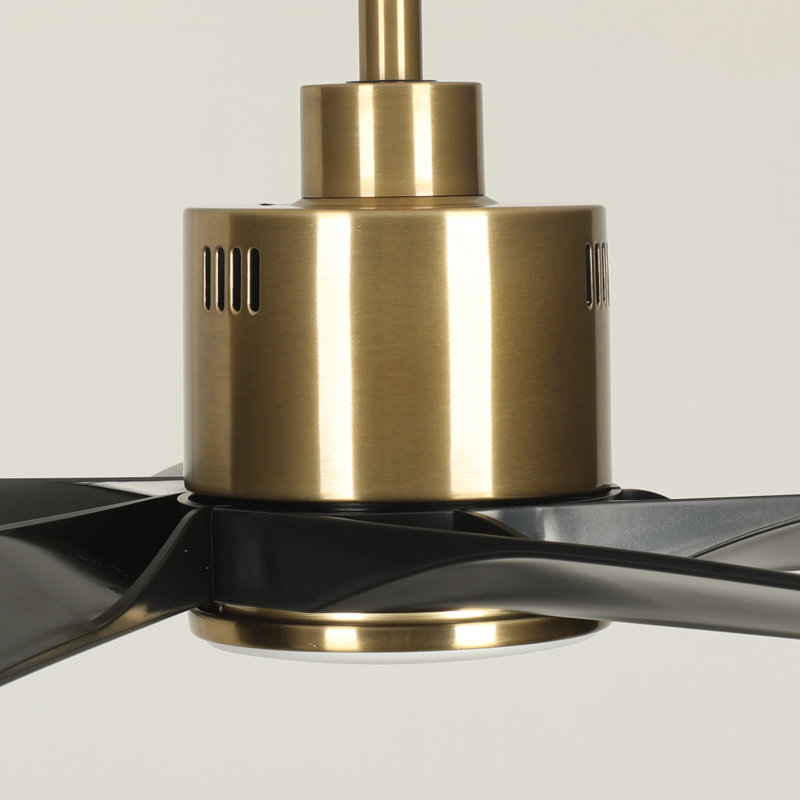 Karlena 52'' Modern Large Ceiling Fan With Led Lights And Remote Control, App, Timer, Memory (Set of 2)