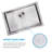 27'' L Single Bowl Stainless Steel Kitchen Sink