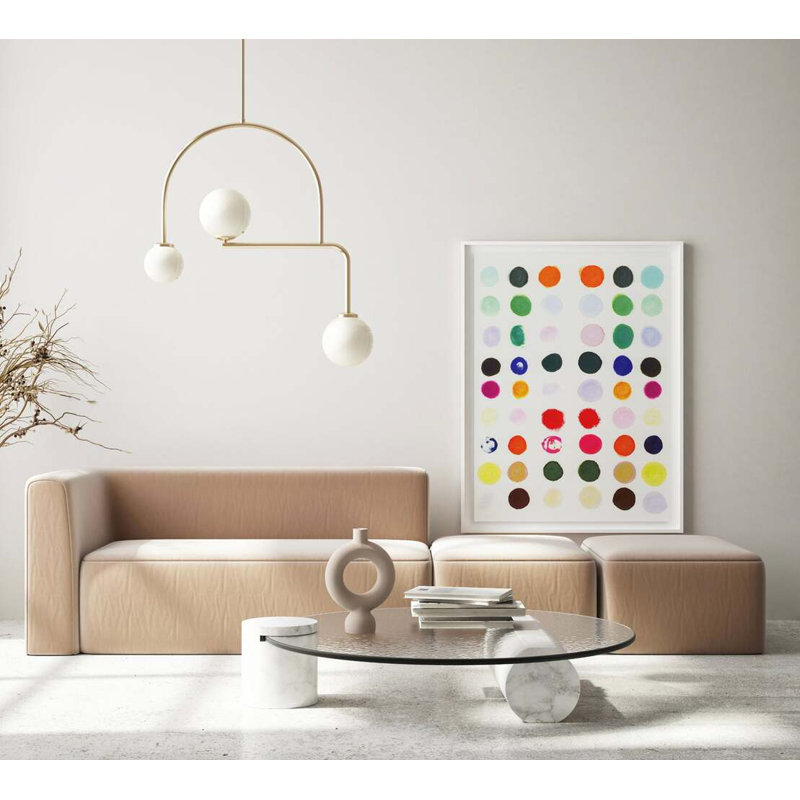Dots #4 By Kristi Kohut, White Wood, 30" H x 40" W