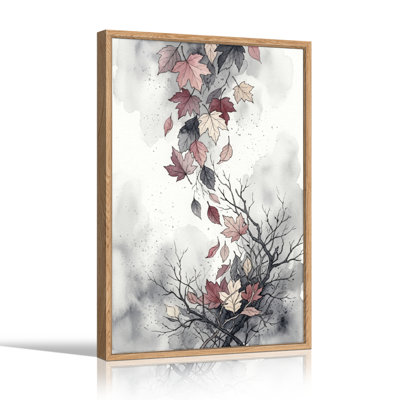 Ensemble de 1 tableau sur toile « Feuilles d'automne »
