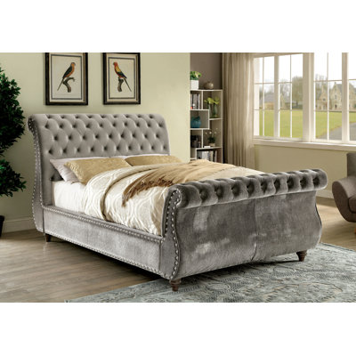 Hatfield Upholstered Sleigh Bed