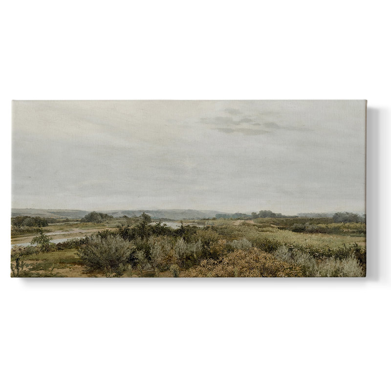 Série paysage - MCXIV - Toile tendue avec châssis - Prêt à accrocher, H 20 po x l 40 po