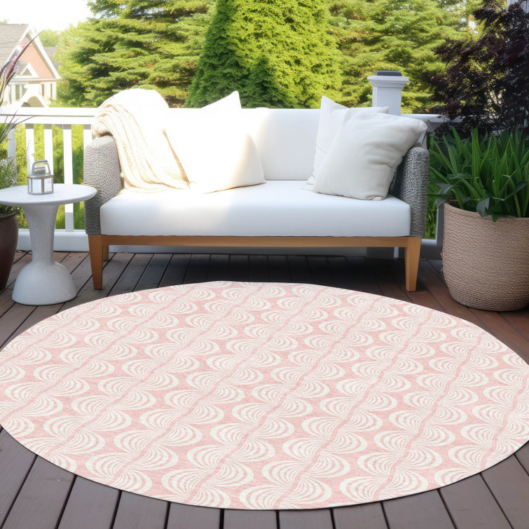 Machine Washable Indoor/Outdoor Chayden ACN1056 Mint Rug