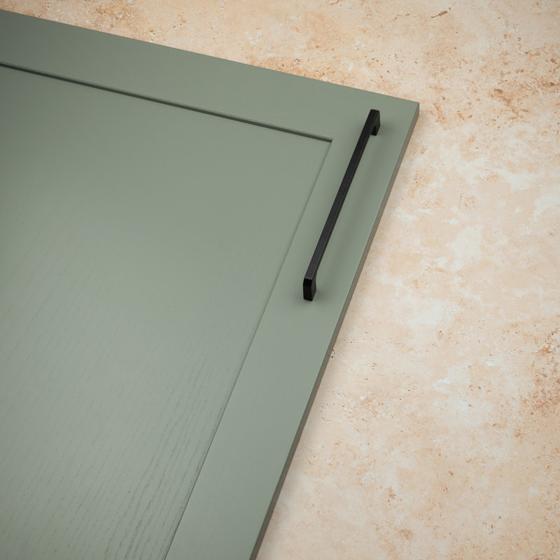 Matt Black Squared Angled D-Bar Handles, 192mm