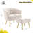 Latonia Upholstered Barrel Chair with Ottoman-1928382067