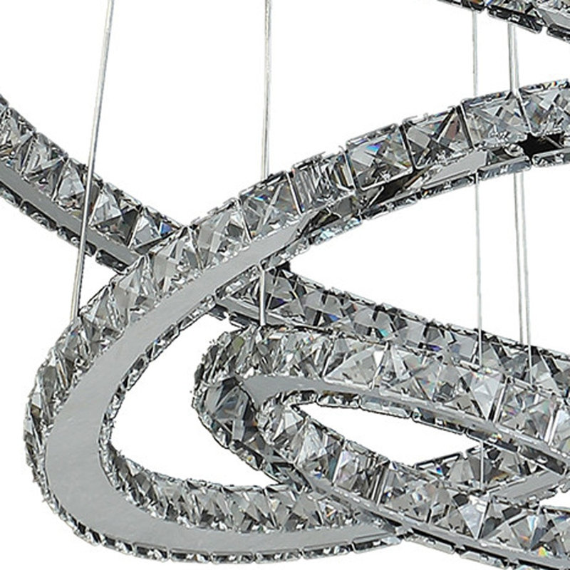 HomeRoots Dimmable LED Geometric Chandelier
