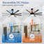 Ventilateur de plafond standard à 8 pales avec télécommande et ensemble d'éclairage Jamii-Leigh inclus-2030655099-2039304821-2041658774