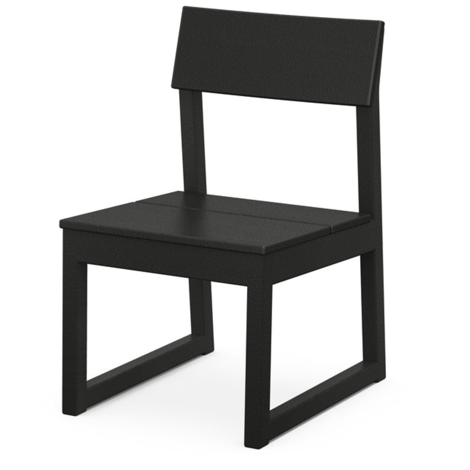 POLYWOOD® Edge 60" Patio Dining Set, Black