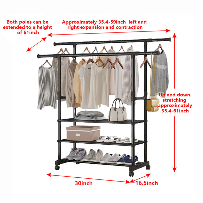 Support à vêtements robuste pour vêtements